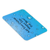 Klare Blasen, blaues Wasser Magnet (Rechte Seite)