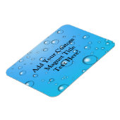 Klare Blasen, blaues Wasser Magnet (Linke Seite)