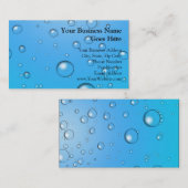 Klare Blasen, blaues Wasser Visitenkarte (Vorne/Hinten)