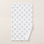 Klare Blasen-Polka-Punkte Badhandtuch Set (Handtuch)