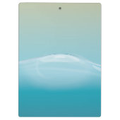 Klare blaue Wasser Klemmbrett (Rückseite)