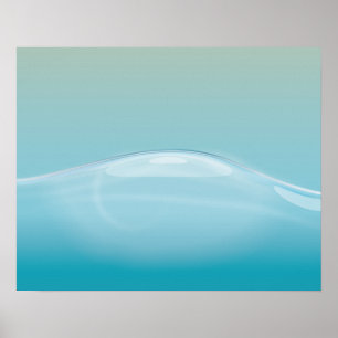Klare Blaue Wasser Poster