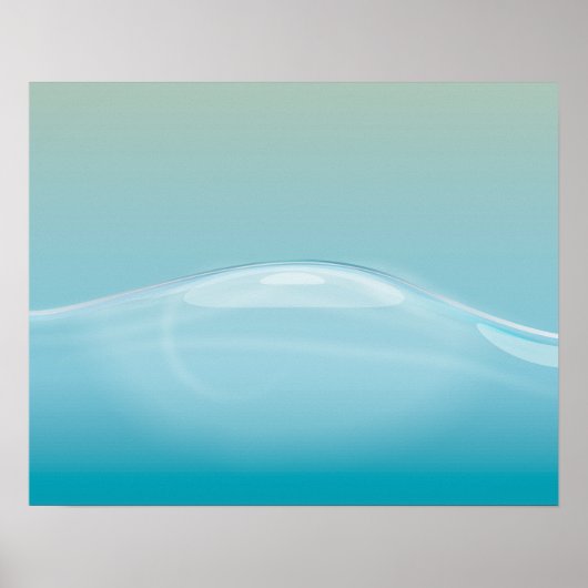 Klare Blaue Wasser Poster (Vorne)