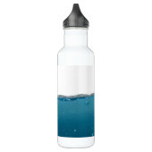 Klare blaue Welle Trinkflasche (Links)