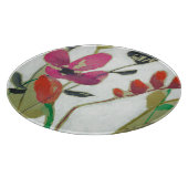 Klare Blumen I Schneidebrett (Ecke)