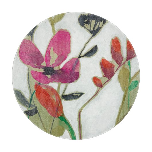 Klare Blumen I Schneidebrett (Vorderseite)