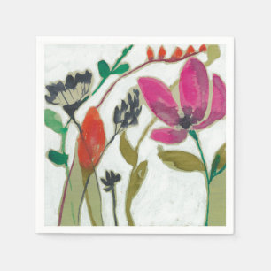 Klare Blumen Serviette