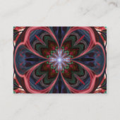 Klare Blumenblatt-Grafik - vertikale Visitenkarte (Rückseite)