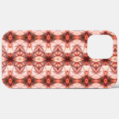 klare Bordeaux-Lachs-Form Case-Mate iPhone Hülle (Rückseite (Horizontal))