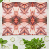 klare Bordeaux-Lachs-Form Geschirrtuch (Gefaltet)