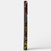 Klare braune Neonspiegelung mit blinkenden Linien Case-Mate iPhone Hülle (Rückseite / Rechts)