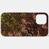Klare braune Neonspiegelung mit blinkenden Linien Case-Mate iPhone Hülle (Rückseite (Horizontal))