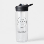 Klare CamelBak Trinkflasche mit Logo (Links)