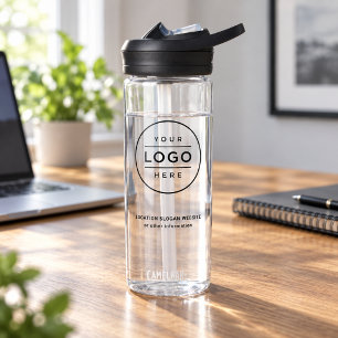 Klare CamelBak Trinkflasche mit Logo