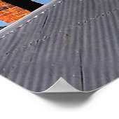 Klare Dachlandschaft Poster (Ecke)