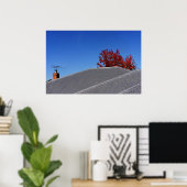 Klare Dachlandschaft Poster (Heimbüro)