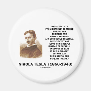 Klare Denker Nikola Teslas gesund offenbar denken Magnet