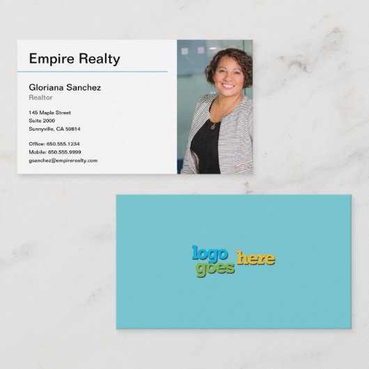 Klare, einfache Linie Visitenkarte für (Vorne/Hinten)