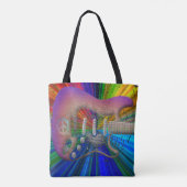 Klare Farbfriedensgitarren-volle Bild-Tasche Tasche (Rückseite)