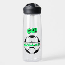 Klare Fußball-Wasserflasche (22 oz.)