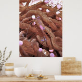 Klare Garnelen mit Eiern Poster (Küche)
