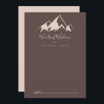 Klare Gebirgslandzeiten Worte der Weisheit Hinweiskarte<br><div class="desc">Diese klare Berglandkarte ist perfekt für eine rustikale Hochzeit. Das Design besticht durch einen idyllischen,  beigefarbenen Berg in Aquarelltönen. Diese Karten sind ideal für Hochzeiten,  Brautparty,  Babydusche,  Graduiertenfest u.v.m. Personalisieren Sie die Karten mit den Namen der Braut und Bräutigam,  den Eltern,  die Sie werden oder Absolvent.</div>