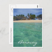 klare Gewässer von Boracay Postkarte (Vorne/Hinten)