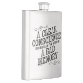 Klare Gewissenserscheinungsflasche Flachmann (Rechts)