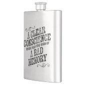 Klare Gewissenserscheinungsflasche Flachmann (Links)