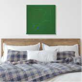 Klare Grün Leinwanddruck (Insitu (Schlafzimmer))