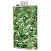 Klare grüne Wandwirkung und weißliche Blasen? Flachmann (Links)