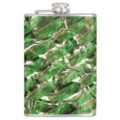 Klare grüne Wandwirkung und weißliche Blasen? Flachmann (Vorderseite)