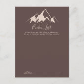 Klare Hochzeitskarten für Mountain Country Postkarte (Vorderseite)