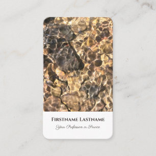 Klare, idyllisch fließende Wasserlebewesen gecoach Visitenkarte