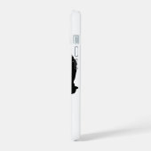 Klare Kante, Katzenruf iPhone 15 Hülle (Linke Seite)