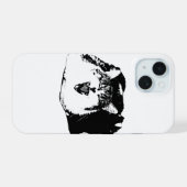 Klare Kante, Katzenruf iPhone 15 Hülle (Rückseite (Horizontal))