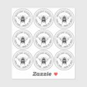 Klare Kennzeichnung für Bienenwachs-Lippenbalsam, Aufkleber (Blatt)