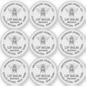 Klare Kennzeichnung für Bienenwachs-Lippenbalsam Aufkleber (Vorderseite)