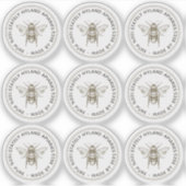 Klare Kennzeichnung für Bienenwachs-Lippenbalsam, Aufkleber (Vorderseite)