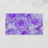 Klare Lavendel-Rosen Visitenkarte (Rückseite)