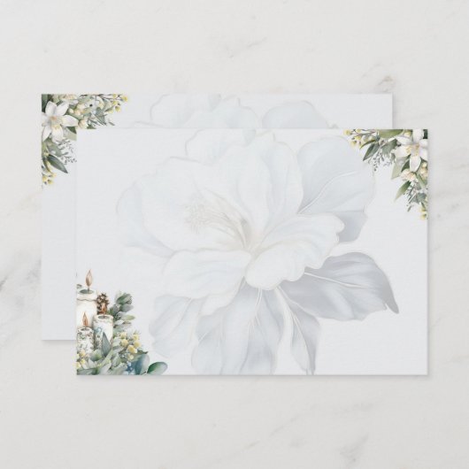 Klare leere Rezeptkarte Begleitkarte (Vorne/Hinten)