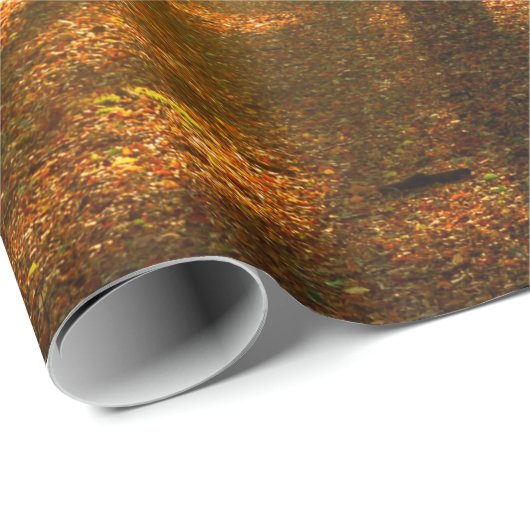 Klare Lichtstrahlen, die durch den Wald strahlen Geschenkpapier (Rolleneckpunkt)