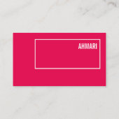 Klare Linie Visitentenkarte Visitenkarte (Rückseite)