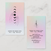 *~* Klare Mondphasen + Himmelshänder Visitenkarte (Vorne/Hinten)