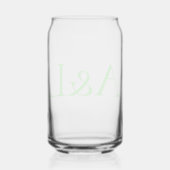 Klare Neon Monogram Glassteckdose - individuell ei Dosenglas (Rückseite)