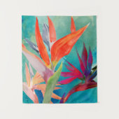 Klare Paradiesvögel Wandteppich (Vorderseite)