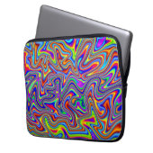 Klare psychedelische Neopren-Laptop-Hülse 10" - Laptopschutzhülle (Vorderseite Links)