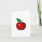 Klare rote Apple-Mitteilungskarten Karte (Vorderseite)