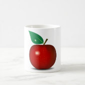 Klare rote Apple-Tasse Kaffeetasse (Mittel)