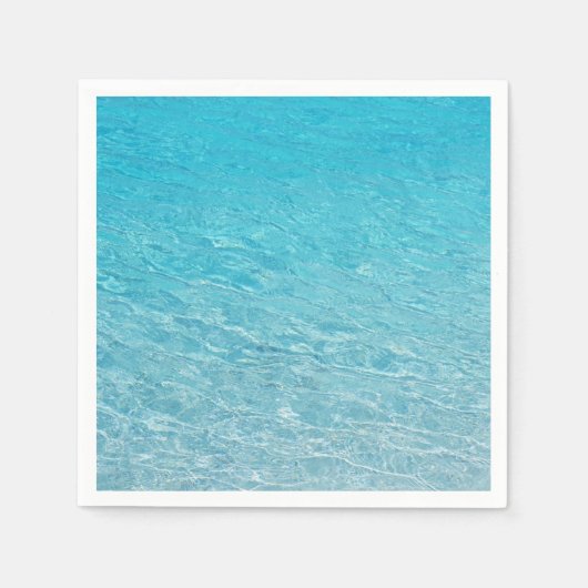 Klare Ruhe im blauen Meer Serviette (Vorderseite)
